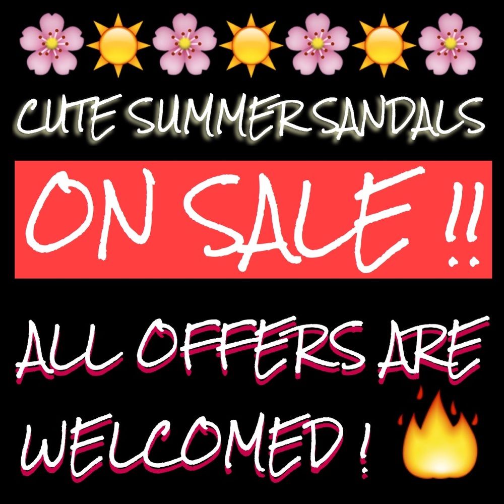 CUTE SUMMER SANDALS ON SALE NOW!